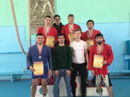 Сборная СибАДИ по борьбе самбо бронзовый призёр Спартакиады вузов Омской области