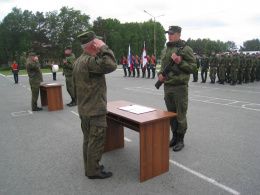 Студенты военной кафедры СибАДИ присягнули на верность Родине