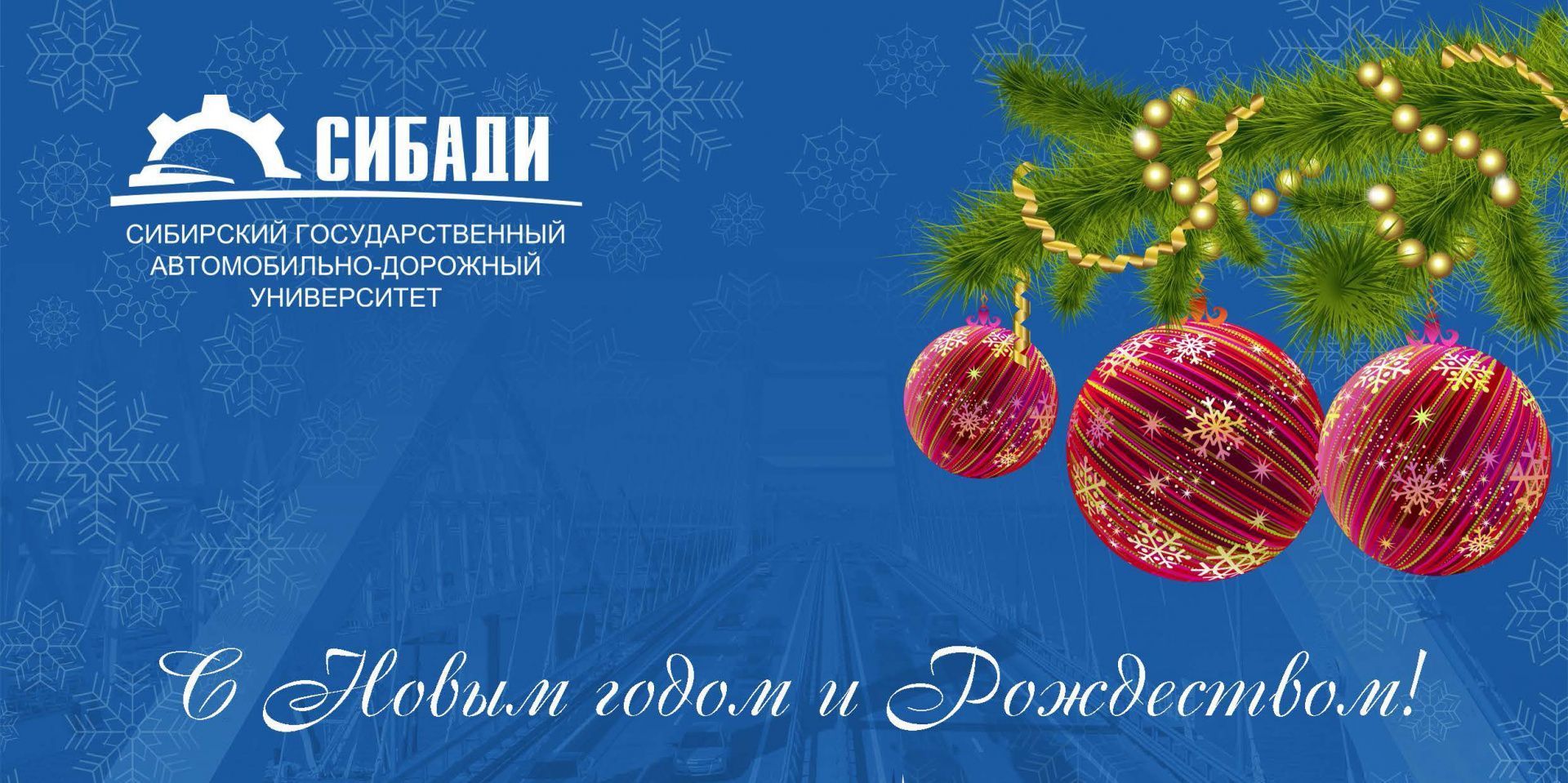 Поздравление ректора СибАДИ А.П. Жигадло с Новым годом