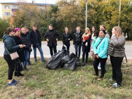 Студенты СибАДИ приняли участие в общегородском субботнике