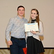 Председатель профбюро Сухов Леонид и победительница конкурса  профорг Лариса Кудрявцева