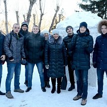 Первый конкурс снежных фигур прошел в СибАДИ
